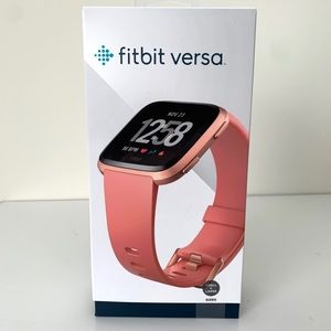 Fitbit Versa Fitness Smartwatch (Peach & Rosegold)